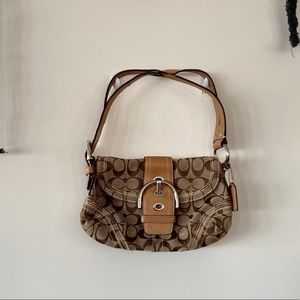 Coach L0669-10602 HOBO purse Logo Fabric
